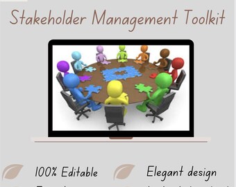 Stakeholder Management Toolkit | MS Word & Excel Templates | Stakeholder Plan + Analysis