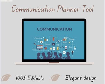 Communication Planner Template (Excel) | Change Management & Project Communication Tool