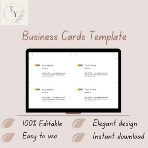 Business cards template - Multiple versions included