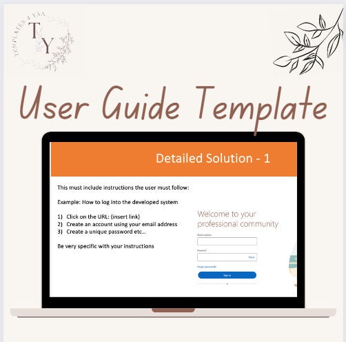 User Guide Pack - Word & Powerpoint Templates for Effective Training - Etsy