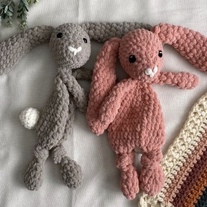 Crochet Bunny Snuggler / Crochet Bunny / Easter Basket Stuffer / Ready to Ship
