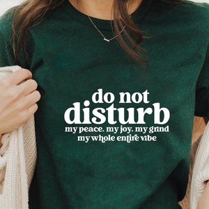 Do Not Disturb My Peace Shirt: Sarcastic Introvert Tee