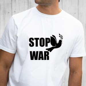 Stop War Dove T-Shirt: Peace Protest Shirt