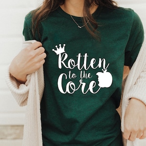 Rotten To The Core Tee Shirt, Disney Trip Shirt, Vacation Shirt, Evil Queen Tee, Women&#39;s Tee, Princess Shirt