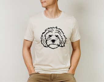 Golden Doodle Head Shirt, Dog Mom/Dad Gift