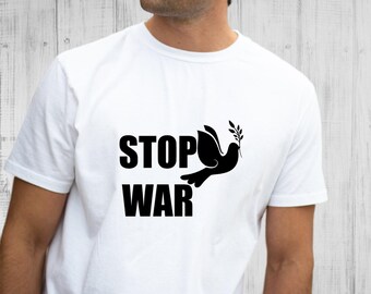 Stop War Dove T-Shirt: Peace Protest Shirt