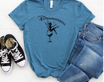Drunkerbell Shirt: Funny Girls Night Drinking Princess Tee