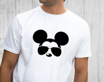 Mickey Aviator Sunglasses Tee, Disney Family Vacation Shirt