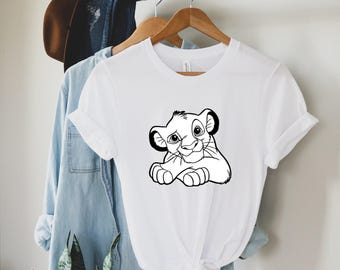 Simba Moods Short Sleeve White-black Men's / Women's T Shirt C569