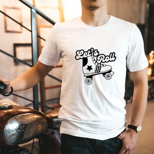 Let's Roll Shirt: Retro Roller Skate Graphic Tee