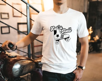 Let's Roll Shirt: Retro Roller Skate Graphic Tee
