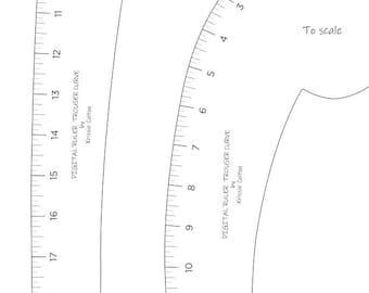 pdf paper download trouser and hip curve ruler print at home etsy
