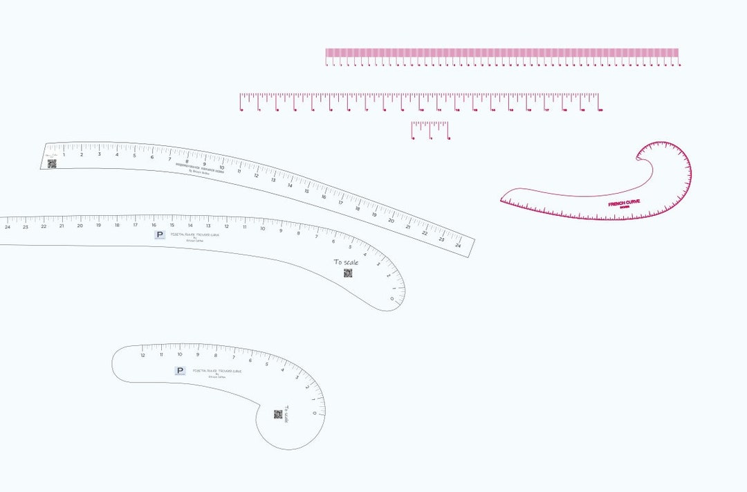More Free Printable French Curves + Hip Curves