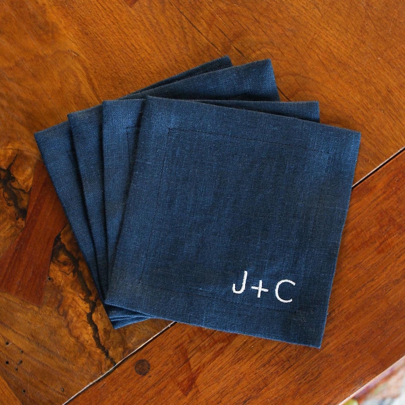 25thandmag Linen Cocktail Napkins - Thumbnail 4