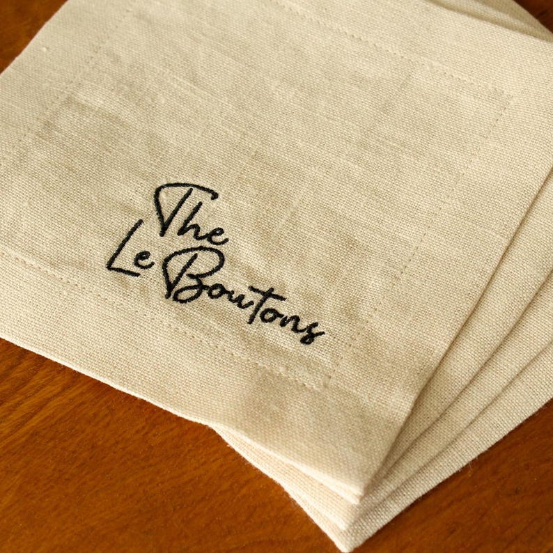 25thandmag Linen Cocktail Napkins - Thumbnail 5