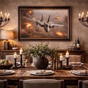 F-14 Tomcat Fighter Jet Wall Art Printable Aircraft Art Aviation Decor (Digital Download)