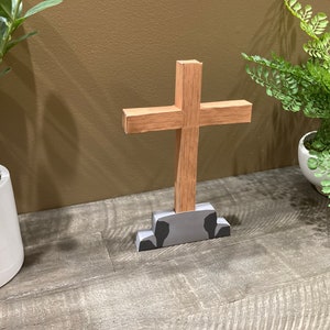 3D paper cross and rock stand - Digital download