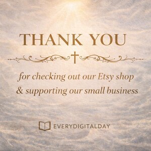 Może przedstawiać: Grafika cyfrowa z chmurkowym, teksturowanym tłem i słowami "THANK YOU" w złotej czcionce szeryfowej. Poniżej napis "for checking out our Etsy shop & supporting our small business."
