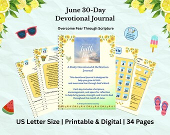 Devotioneel dagboek van 30 juni | Werkboek geloof over angst reflectie (digitale download)