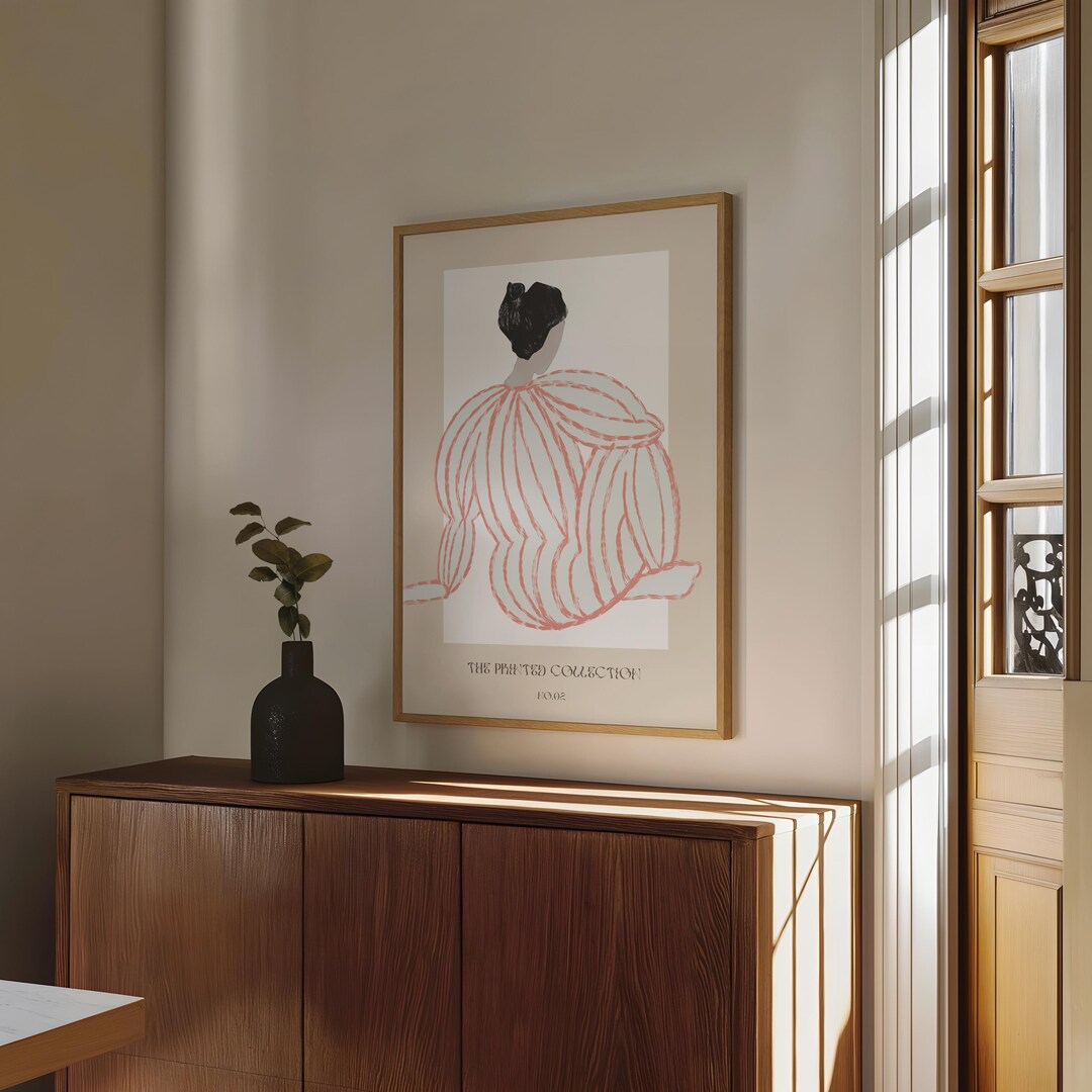 Abstract People Art Wall Decor Mid Century Art Minimalist Print - Etsy