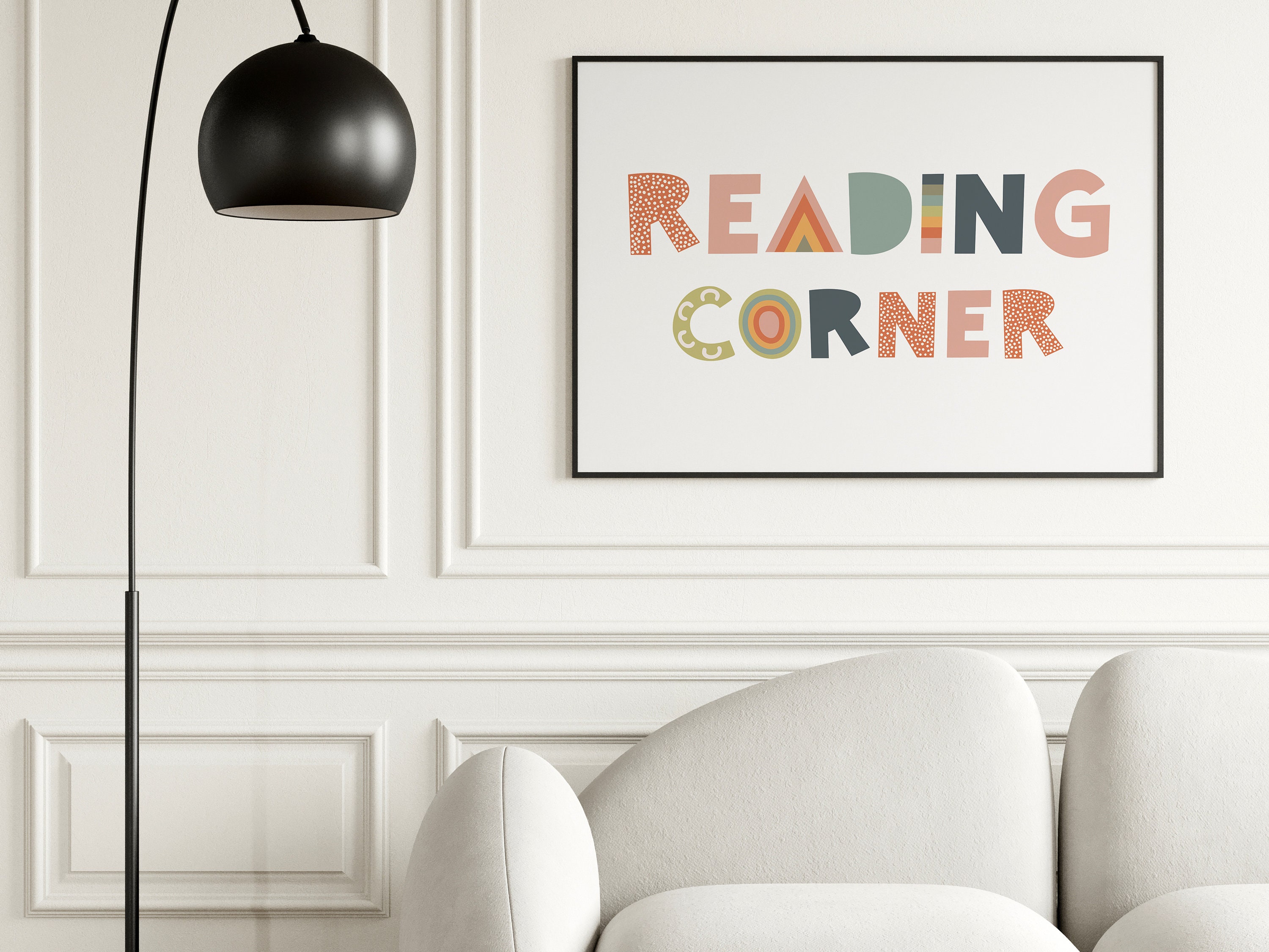 Reading Corner Sign Rainbow Kids Room Decor Montessori Wall Art - Etsy UK