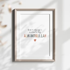 Alhamdulillah Islamic Kids Room Print Quran Quotes for Muslim Kids Room Decor Boho Colors Digital Download