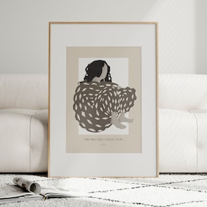 Abstract People Art Wall Decor Woman Mid Century Art Minimalist Print Modern Abstract Art Living Room Wall Art Woman Decor Abstract Art