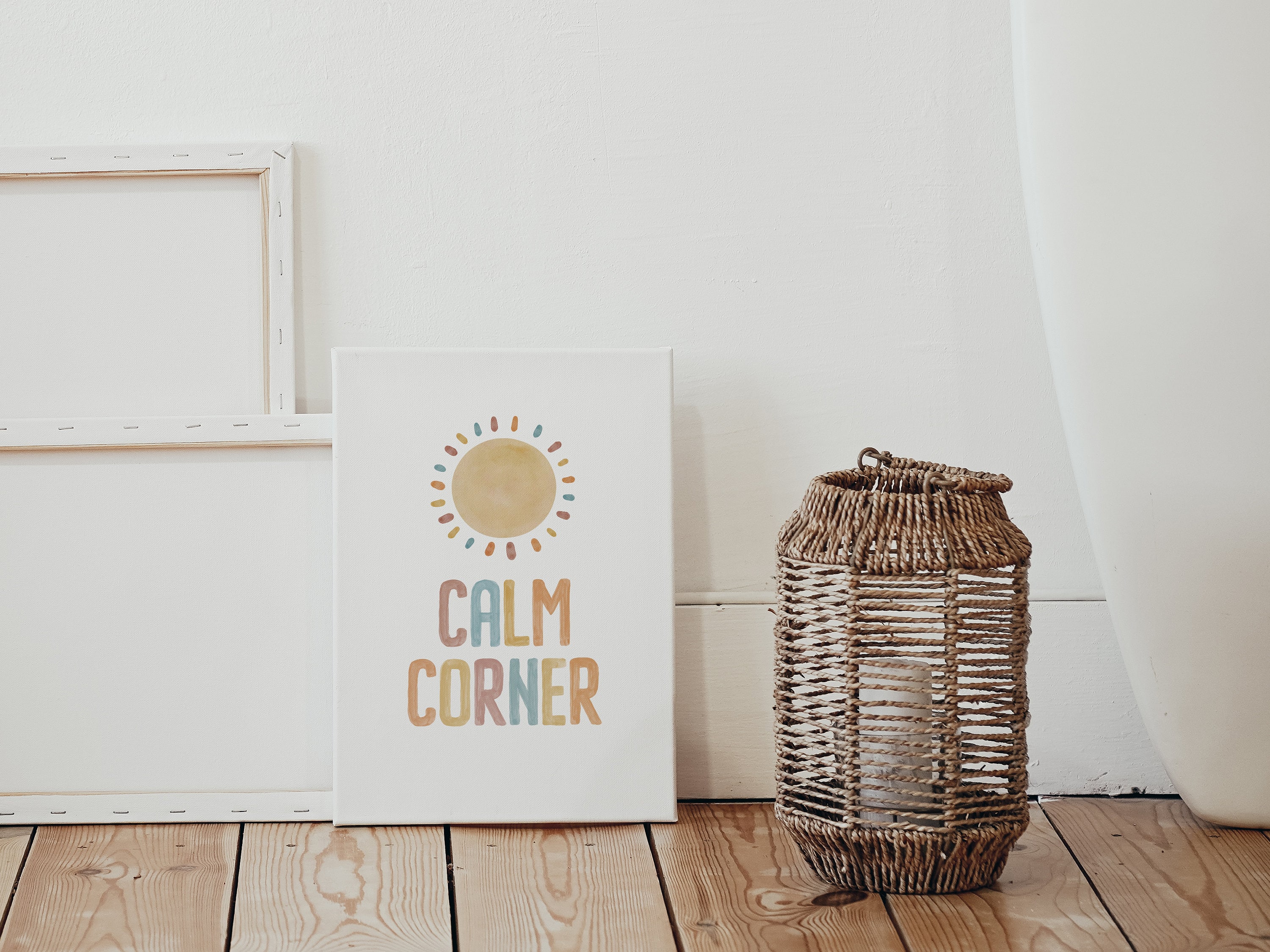 Rectangular Calm Signs Tranquil Retreat Calm Corner Printable Art Mindfulness Calm Corner Sign ...