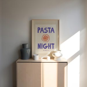 Illustration de nourriture d&#39;impression de pâtes pour la décoration de cuisine