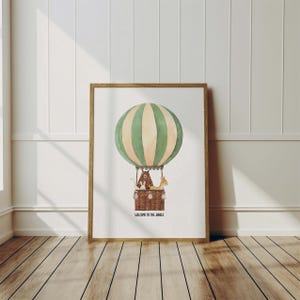 Jungle Nursery Decor Watercolor Animals Balloon Kids Room Wall Art Welcome To The Jungle Print Nursery Quotes Print