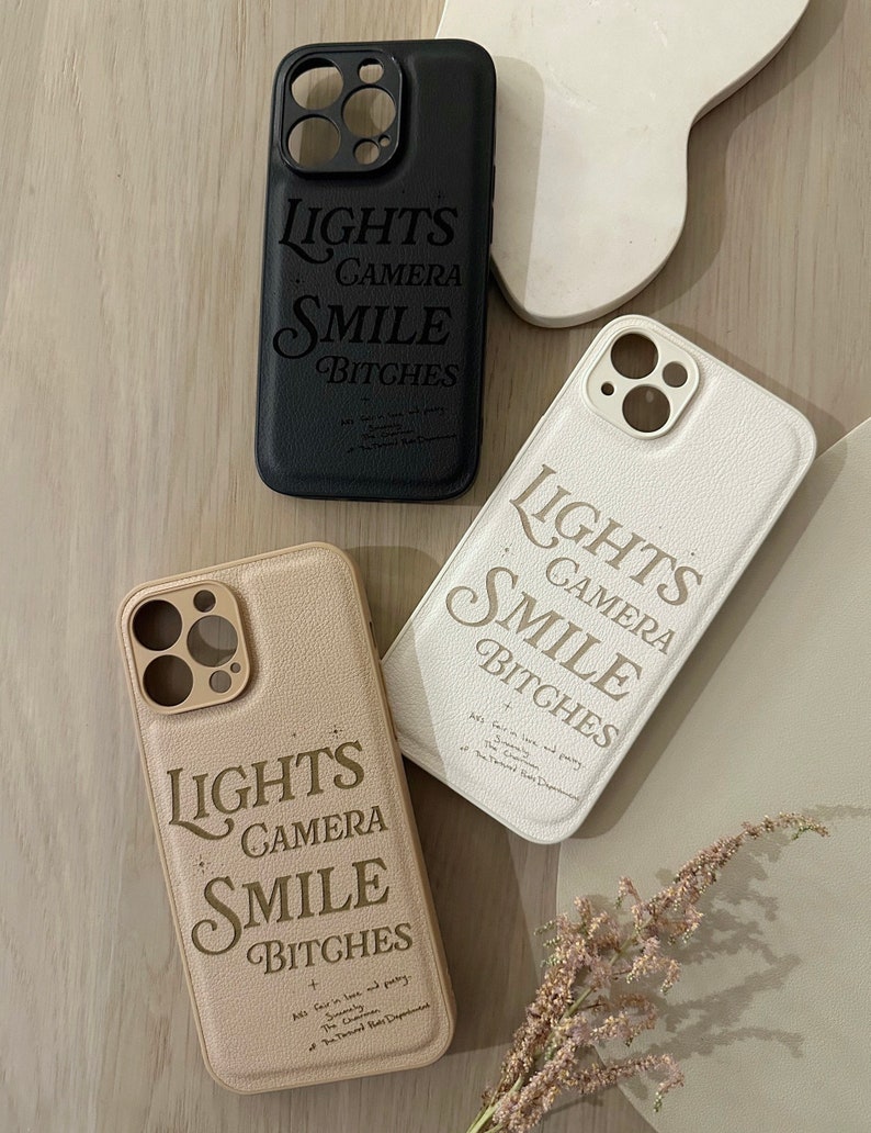 Lichter Kamera Lächeln Bitches TTPD Handyhülle Schutz Bumper iPhone Case Bild 1