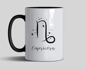 Capricorn Coffee Mug - Black Handle