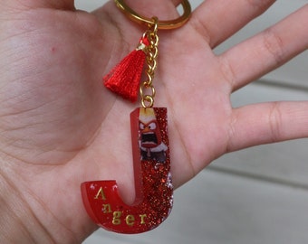 Personalized Inside Out Letter Keychain With Name