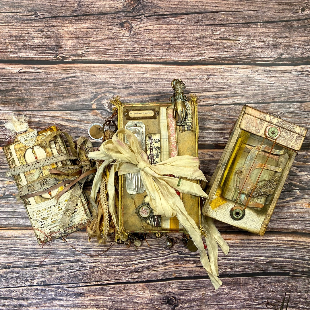 The Vagabond Paintress Set Including Artist Journal, Ephemera Folio