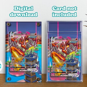BLAZIKEN VMAX / Chilling Reign 201/198 / Marco para exhibir cartas Pokémon con arte extendido / Descarga digital / Inserto imprimible