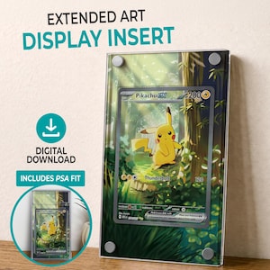 PIKACHU EX 276/217 Ascended Heroes | Utökad konstdisplayram (utskrivbar insats)