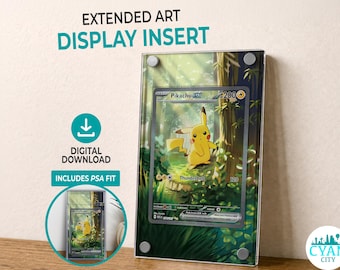 PIKACHU EX 276/217 Eroi Ascesi / Cornice per illustrazioni estese (inserto stampabile)