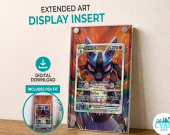 LUCARIO VSTAR SWSH291 Promo | Extended Art Display Frame (Printable Insert)