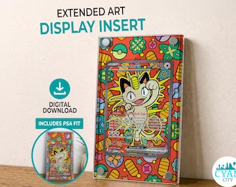 MEOWTH EX 121/088 Perfect Order | Extended Art Display Frame (Printable Insert)