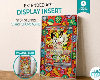 Perfekte Bestellung 121/088 MEOWTH EX erweiterter Kunst-Rahmen | Pokémon Karte Einleger