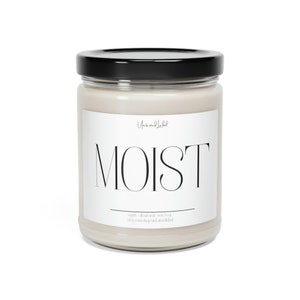 Moist Candle, Funny Candle, Gag Gift, Funny Gift, Gift For Her, Gift For Him, Friend Gift, Coworker Gift, Gross Words, Funny Words, Moist