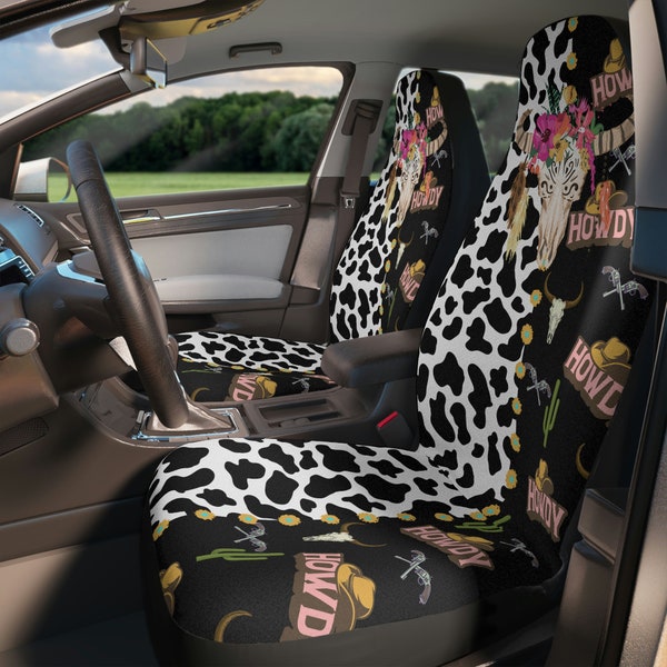 Cow Print Seat Covers Etsy