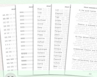 Print Handwriting Practice Workbook for Kids (PDF)
