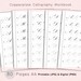 Copperplate Calligraphy Worksheets PDF – 80 Pages Printable A4 Practice ...
