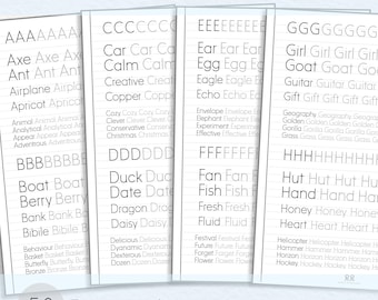 Printable Handwriting Practice: ABC Letter Tracing, 50 Pages (A4)