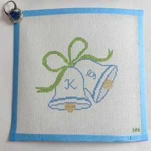 Wedding Bells Hand-painted Needlepoint Canvas