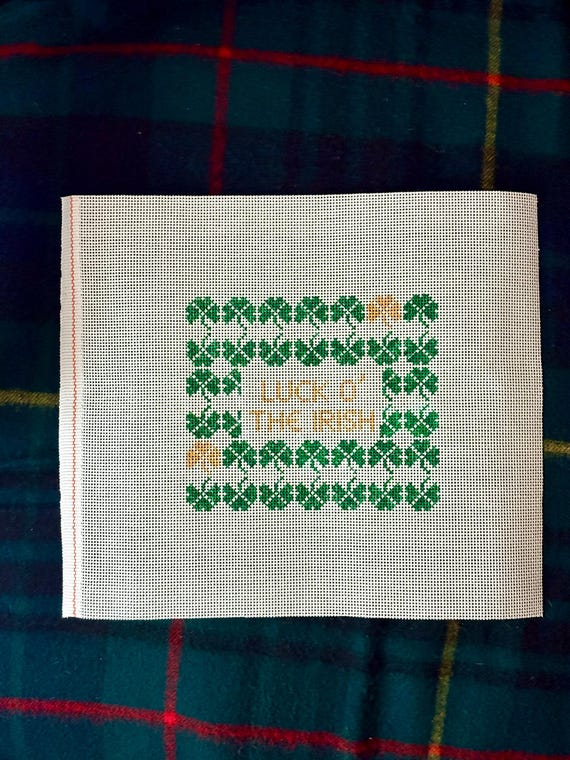 Luck O' The Irish Handpainted Needlepoint Canvas