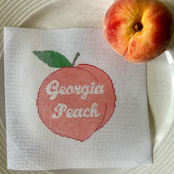 How To Paint A Needlepoint Canvas Abigail Cecile