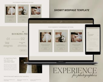 Showit Website Template for Photographers | Photography Business Client Experience Page