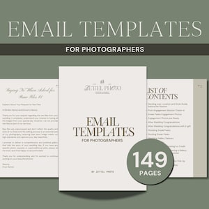 Professional Email Templates for Photographers, Wedding Client Email Templates, Photography Business Templates, Customizable, Email Scripts